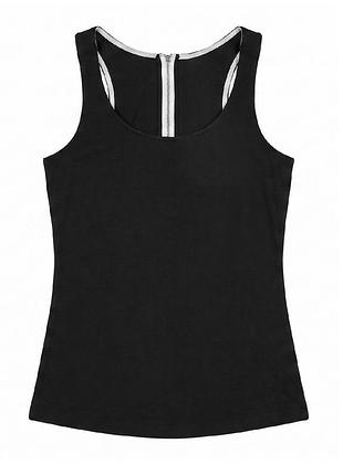 Женская майка bershka s черная