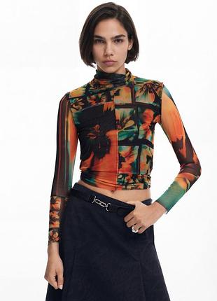 Desigual лонгслів сітка р. xl