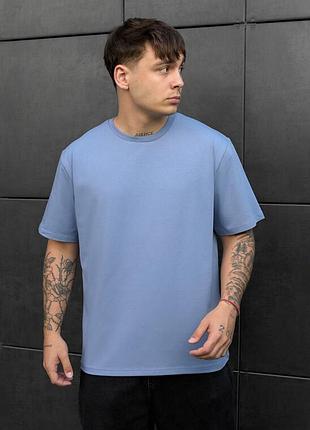 Світло-синя повсякденна футболка staff light blue
