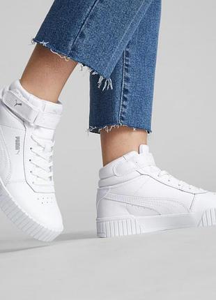 Оригинальные осенние кроссовки puma демисезонные хайтопы размер 36 puma women's carina 2.0 mid