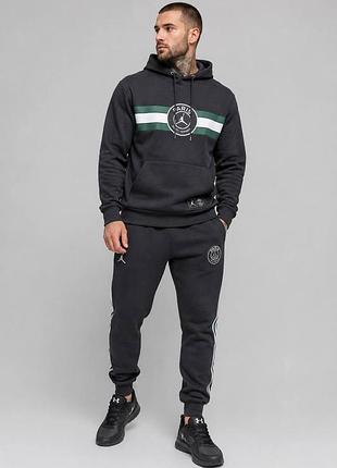 Оригінальний чоловічий зимовий спортивний костюм jordan paris (psg)