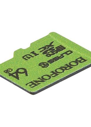 Карта памяти borofone micro sdxc 64gb 10 class зелёный