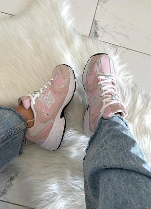 New balance 530 pink silver white