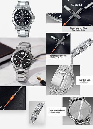 Чоловічий годинник casio mtp-vd01d-1b (оригінал / новий)