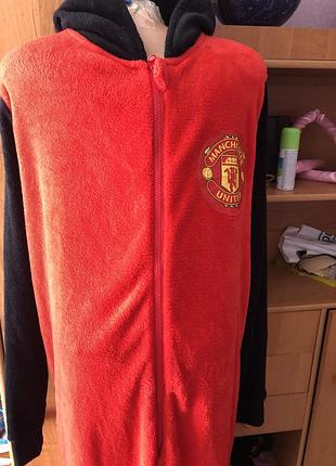 Комбинезон, кигуруми, пижама, слип, р. хl, 185-195 см, manchester united.