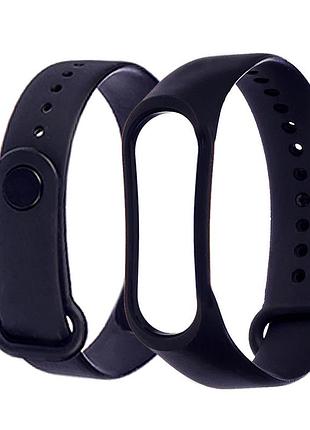 Ремешок силиконовый anchor для xiaomi mi band 5/ 6 черный