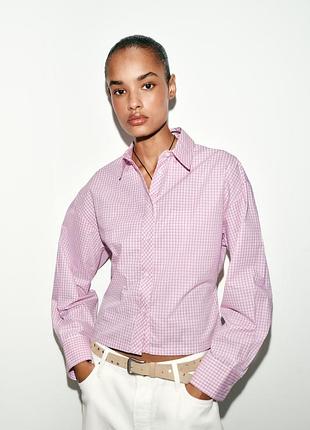 Рубашка в клетку от zara
