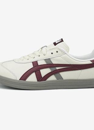Asics onitsuka tiger beige bordo leather