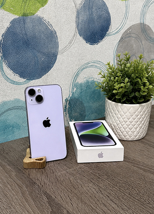 Apple iphone 14 (purple), 128gb, 100%, neverlock