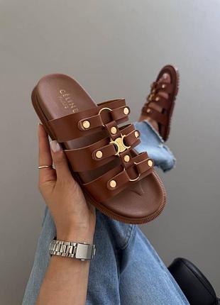 😍 жіночі шльопанці celin e tippi slides ginger (9) 🧡