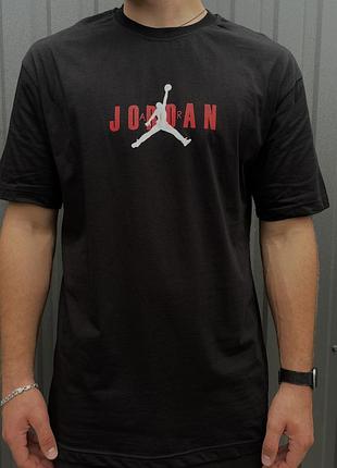 Футболка jordan black чорна m