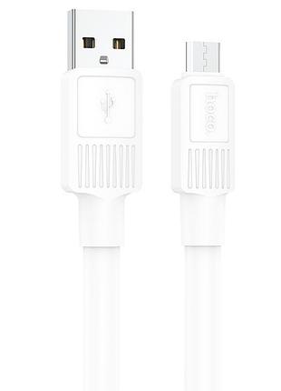 Кабель hoco micro usb solid charging data cable x84 |1m, 2.4a| 2