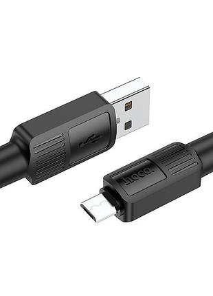 Кабель hoco micro usb solid charging data cable x84 |1m, 2.4a| 7