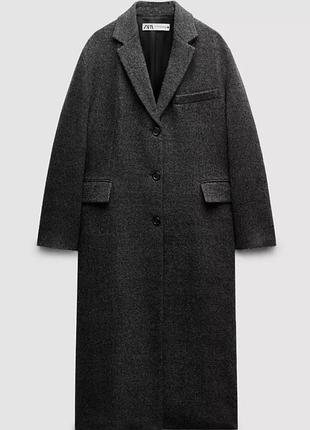 Zara premium collection пальто 100% вовна xs-s 8092/727