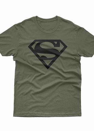 Хаки футболка superman
