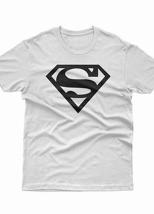 Белая футболка superman