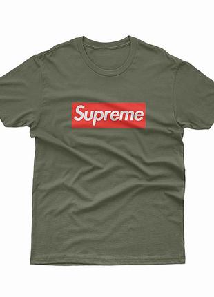 Футболка supreme хаки
