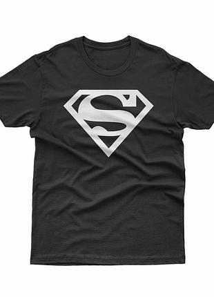Черная футболка superman