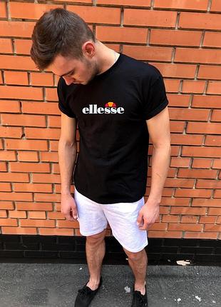 Футболка черная мужская ellesse