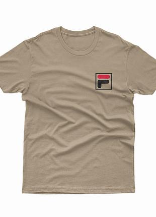 Футболка fila \ фила бежевый