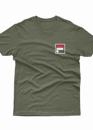 Футболка fila \ фила хаки
