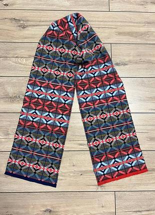 Вовняний шарф quinton chadwick (шотландія) 100% pure new wool стан нового