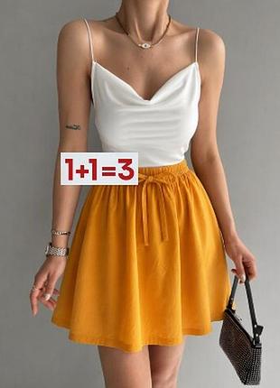 1+1=3 🎁 новая легкая хлопковая юбка от primark