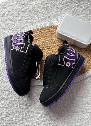 Dc shoes court graffik black purple