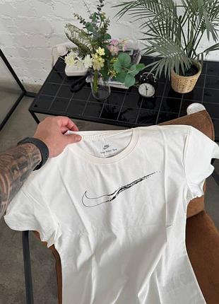 Футболка nike swoosh white биа мужская