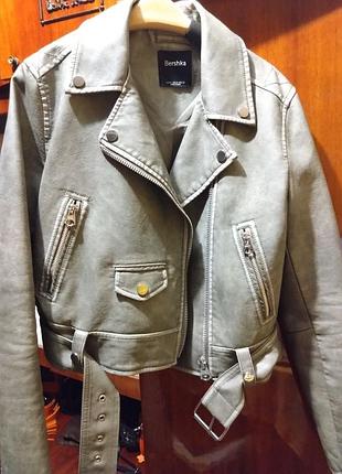 Куртка из искусственной кожи bershka