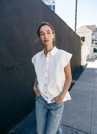 Рубашка блуза zara размер с