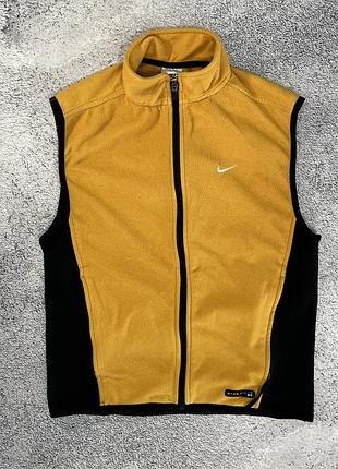 Жіноча безрукавка жилет nike vintage y2k m флісовий nike fit оригінал