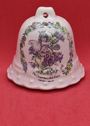 Вінтажний керамічний помандер-дзвоник «the canterbury bell fairy» blackie & son ltd