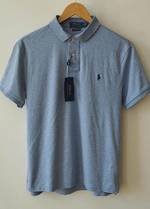 Мужское поло polo ralph lauren custom slim fit