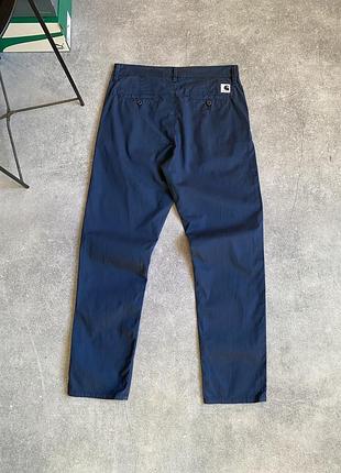 Carhartt wip vesper pants оригінал жіночі чоловічі брюки штани чіно чіноси кархарт темно сині на хлопця підлітка підліткові в школу на 1 вересня