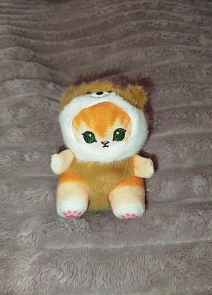 Мягкая игрушка котик в костюмчике