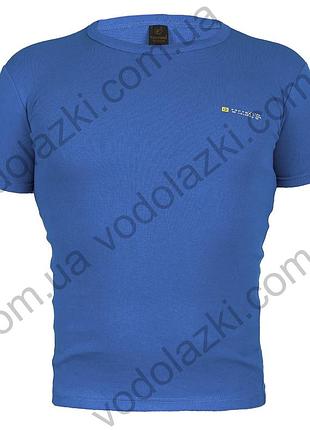 Футболки мужские джинс, factorx, с логотипом, круглый, 240 г/м2