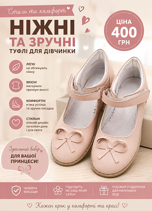 Літні туфлі на дівчинку шкіпяні ортопедичні 33 розмір