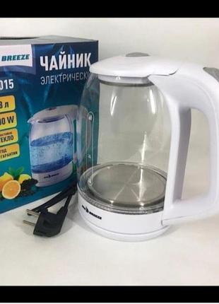 Стеклянный электрический чайник электрочайник 1,8л с подсветкой