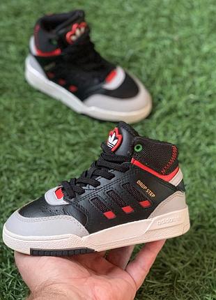 Детские высокие кроссовки adidas drop step c