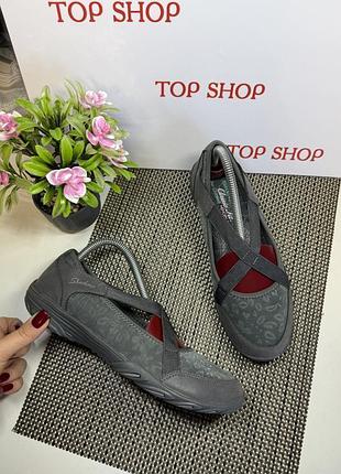 Оригінальні балетки слипони skechers