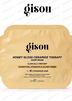 Маска для волосся gisou honey gloss ceramide therapy hair mask 10 ml