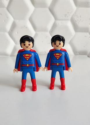 Коллекционная игрушка фигурка супермен киндер большой kinder surprise maxi x playmobil dc superman