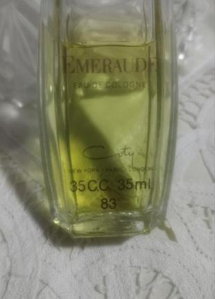 Вінтажний парфум coty emeraude (eau de cologne / одеколон), оригінал