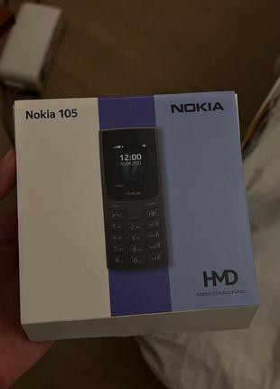 Кнопковий телефон nokia 105 чорний