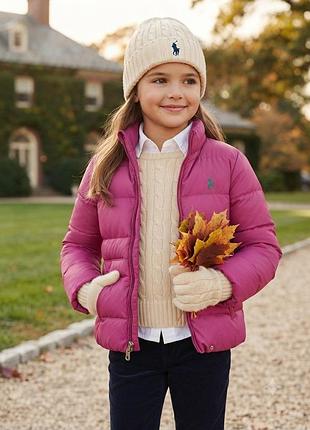 Оригінал polo ralph lauren куртка дитяча, дитяча курточка, куртка для дівчинки , . розмір 4 роки . демі . осіння курточка на дівчинку. 110 см . 98-104