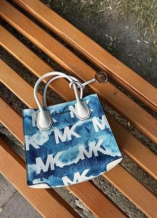 Женская сумка michael kors gigi small empire logo оригинал новая классическая casual макл корс витая синяя