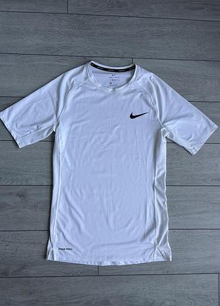 Термобелье найк про nike pro men's tight-fit short-sleeve top size l л размер термо футболка рашгард оригинал