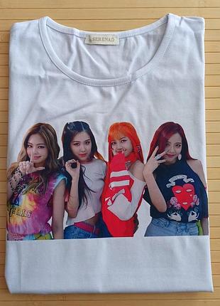 Футболка black pink блэк пинк 3622