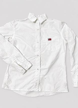Vintage ralph lauren polo jeans co. біла сорочка 100% cotton